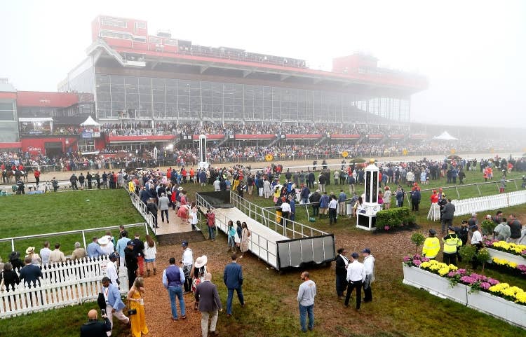 レースが開催されたピムリコ競馬場。（photo by Getty Images）