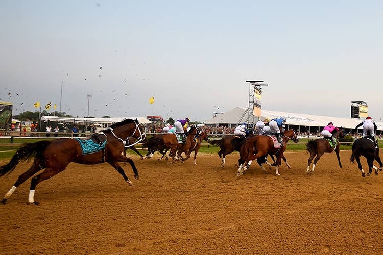 レースは曇り空の良馬場で行われた（Photo by Getty Images）